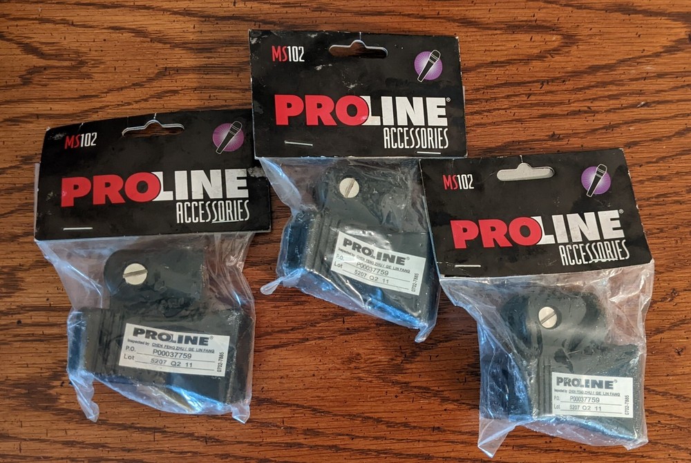 Proline Accessories Microphone Holders Clips MS102 Music Equipment