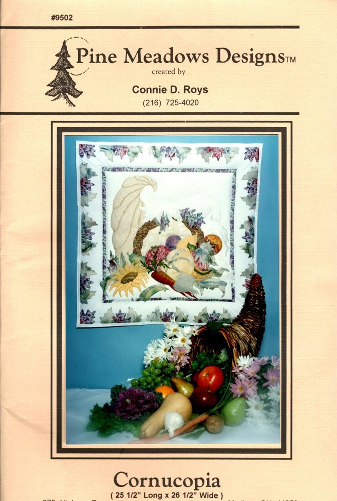 Cornucopia Wall Quilt Pattern by Pine Meadows Designs 9502