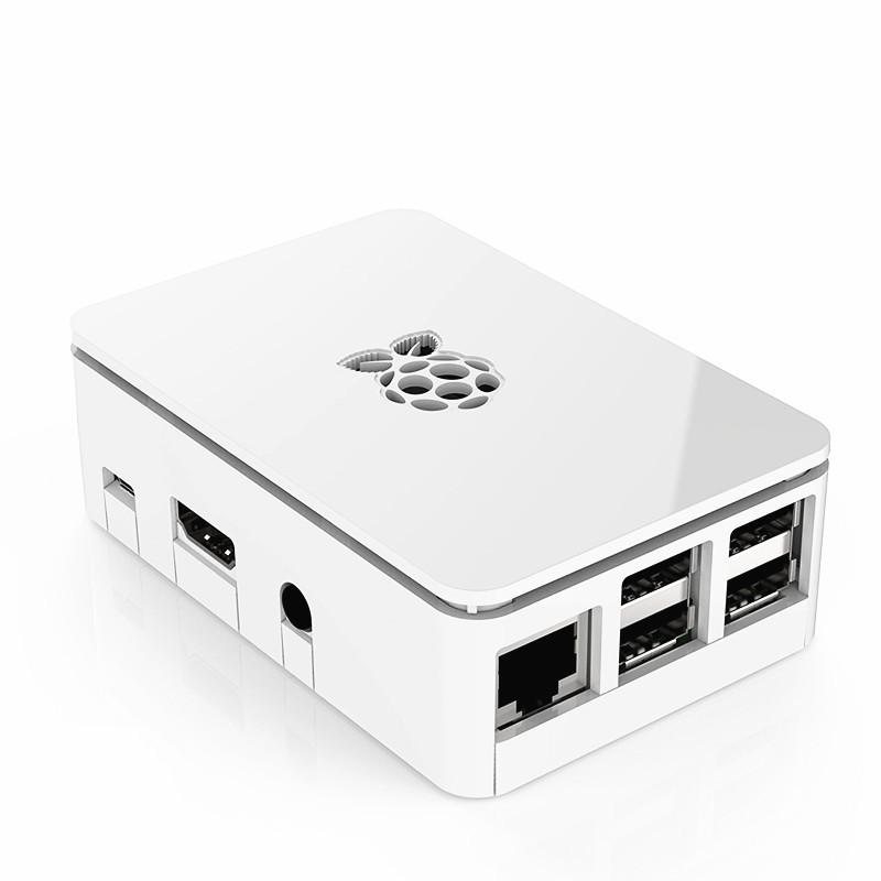 1PCS Premium Raspberry Pi Case (White) - Updated for Raspberry Pi 3, 2 & B+ K9