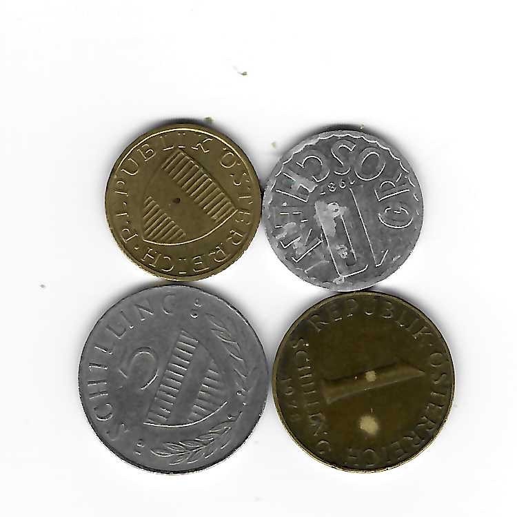 4 Coins from Austria