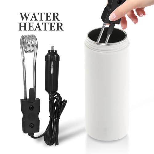 Immersion Water Heater Electric Camping Accessories 12-Volt Beverage Heater