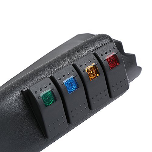 Wrangler Light Switch Panel A-Pillar Switch Pod 4X Switches Compatible with
