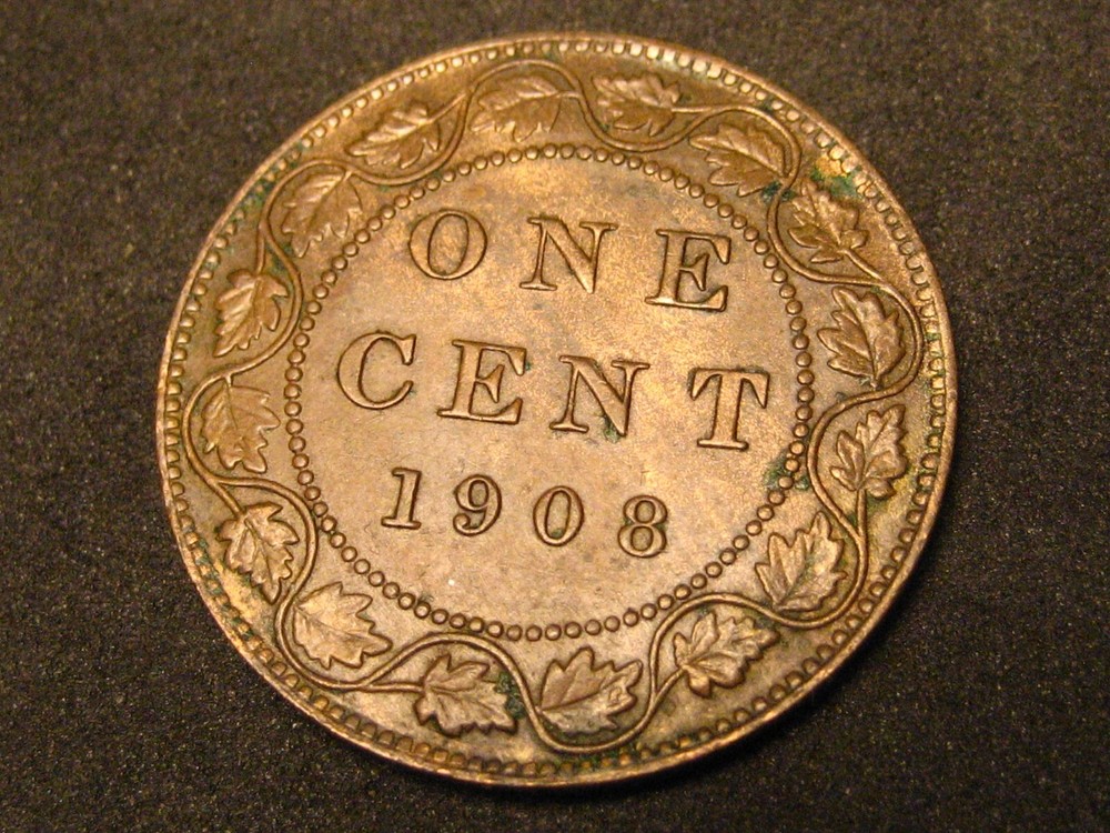1908 Canadian Large Cent