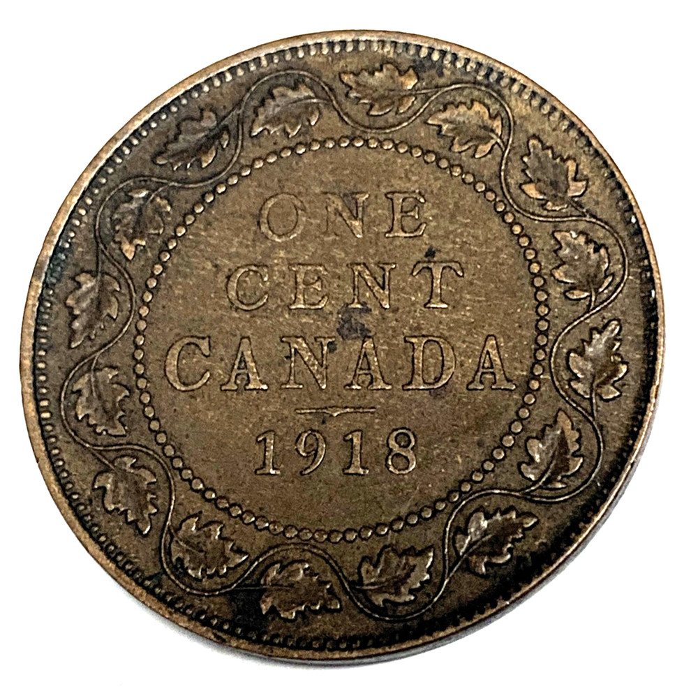 # C1340  CANADA   COIN,     LARGE CENT   1918