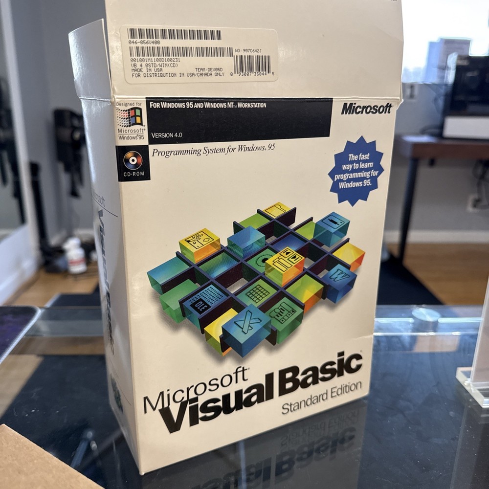 Microsoft Visual Basic Standard Edition Version 4.0 used complete Win 95 1996