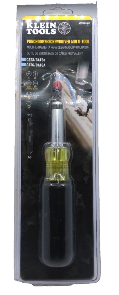 Klein Tools Punchdown Screwdriver Multi-Tool VDV001-081 NEW!