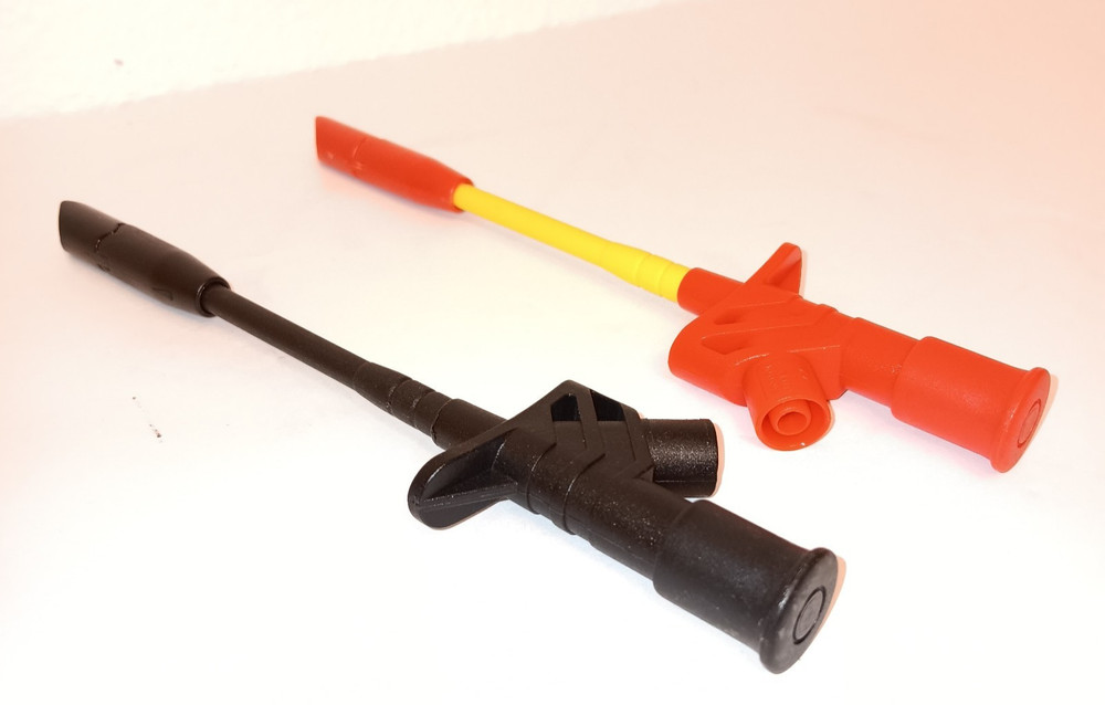 2Pcs Piercing Probe Clips Test Tool Multimeter Kit Insulation Piercing Test Clip
