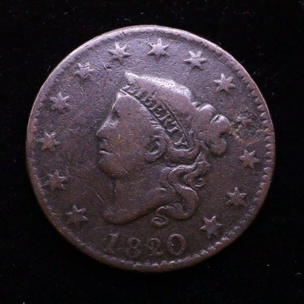 1820/19 Matron Head Large Cent N-1