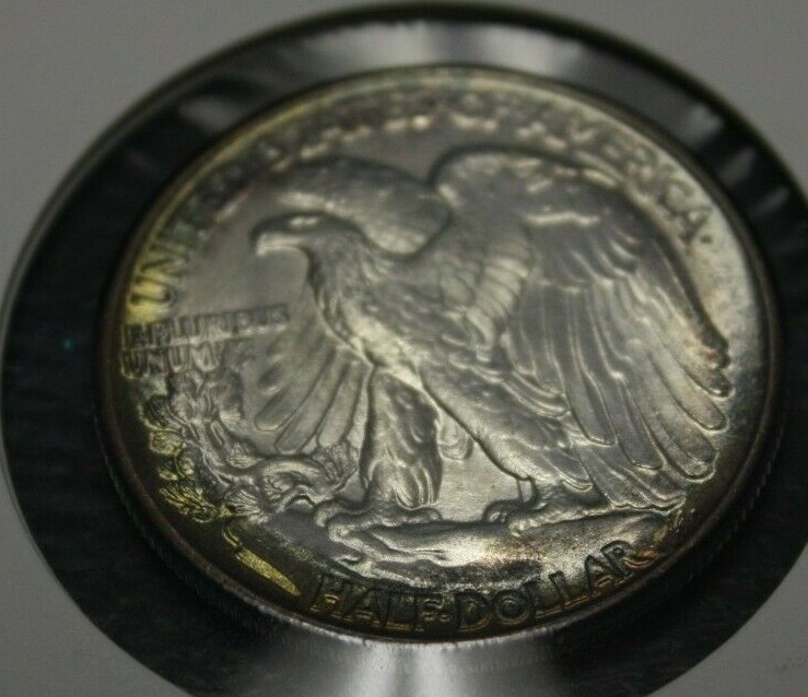 Us Mint Set 1943 UNC BU Rainbow Toning - Amazing
