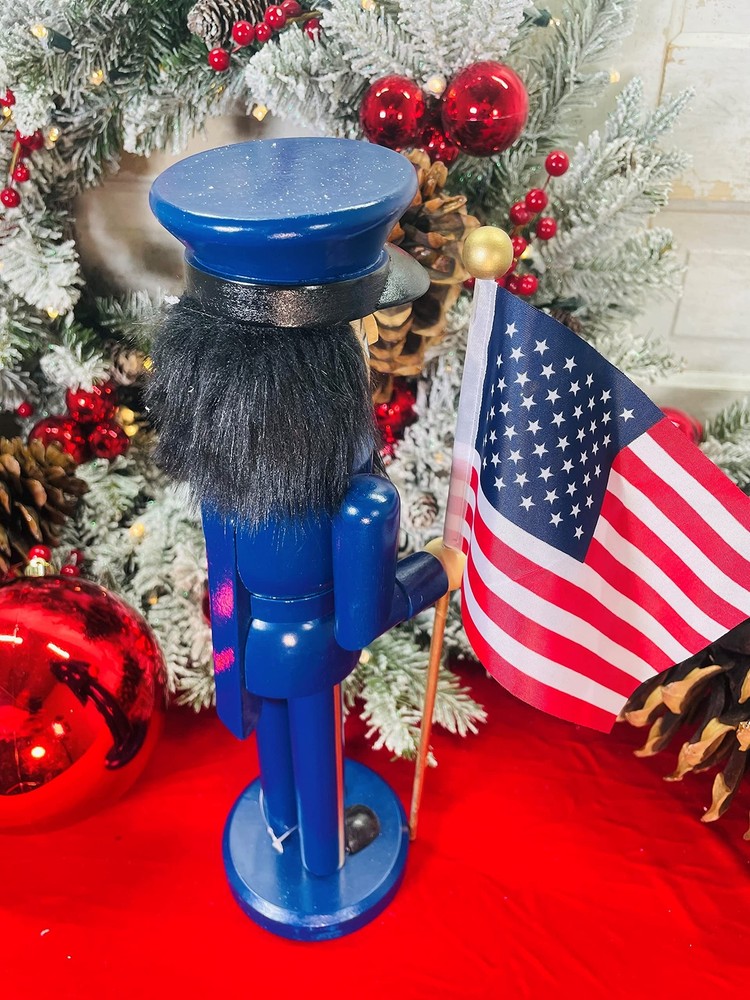 Santa's Workshop 14" Air Force Nutcracker Blue 70426