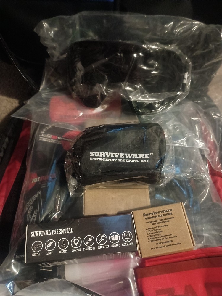 Surviveware 72-Hour Emergency Preparedness Survival Backpack, Stocked For 2