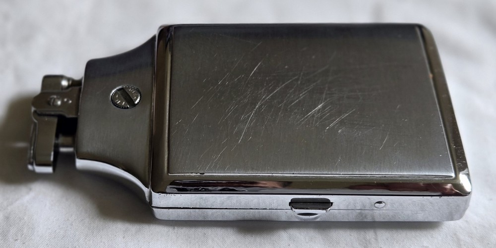 Vintage Ronson Mastercase Cigarette Holder/Lighter Silver/Chrome w/ Original Pkg