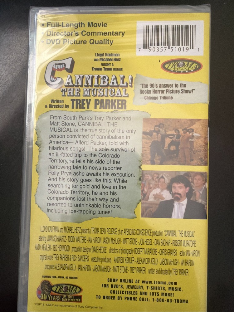 Cannibal the Musical (Uni Media Disc, 1994)