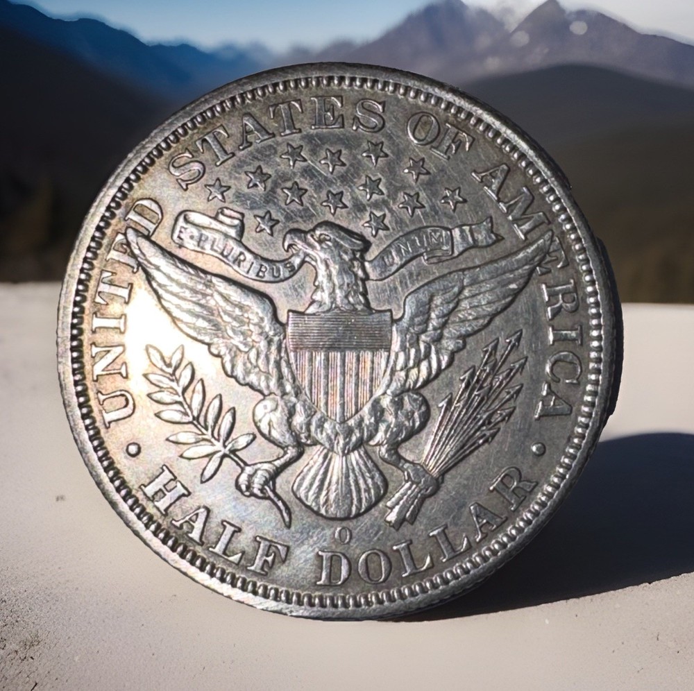 1995o 50c Barber Half Dollar, About Uncirculated
