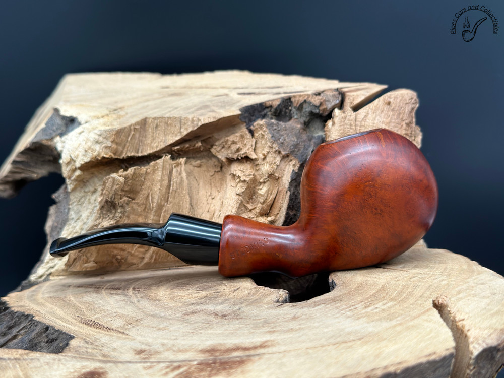 Lorenzo Studioso 7229 Smooth Bent Tomato Smoking Pipe