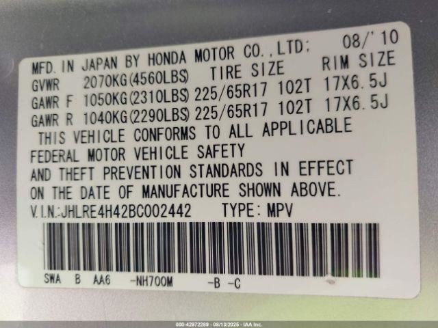 CR-V 2011 Transmission Shift 982042