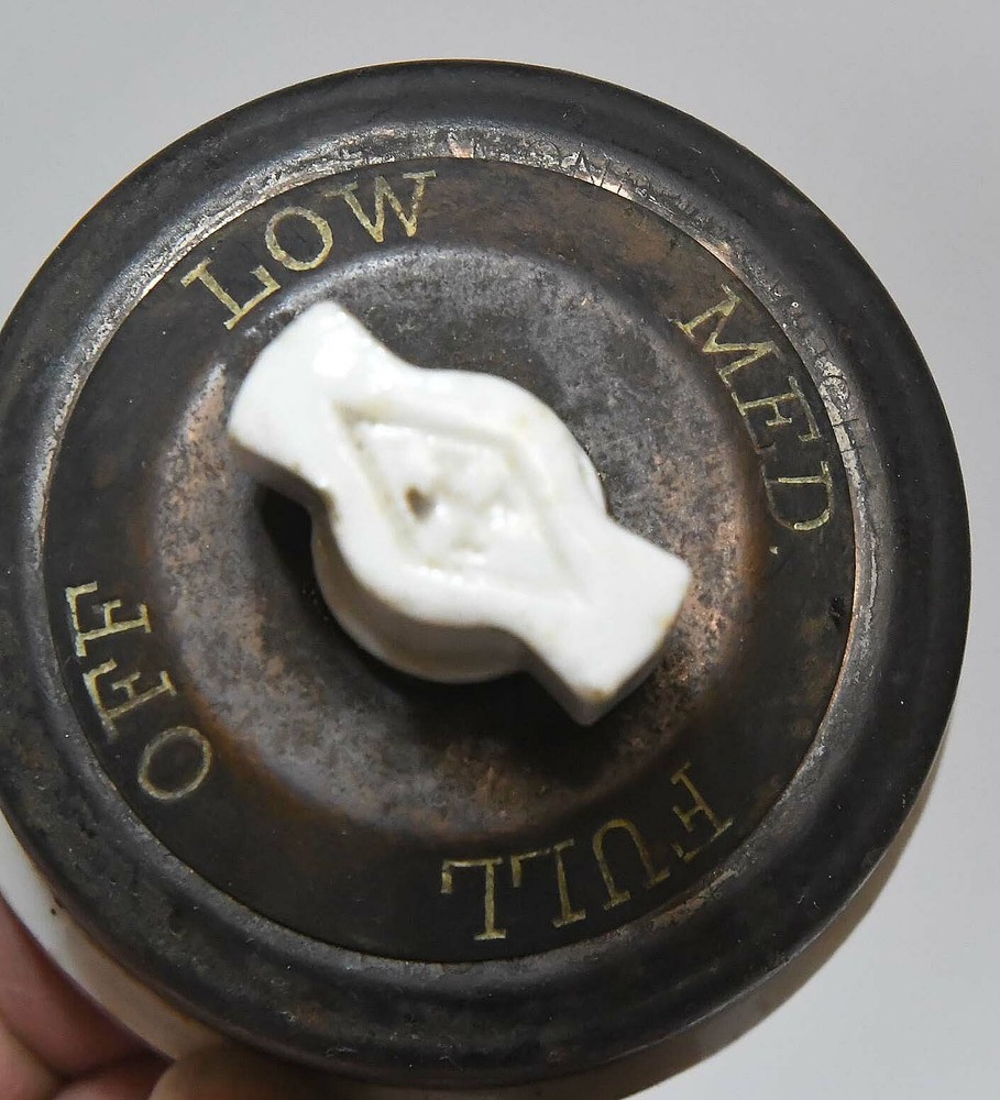 LARGE VINTAGE INDUSTRIAL ROTATING TURN SWITCH STEAMPUNK