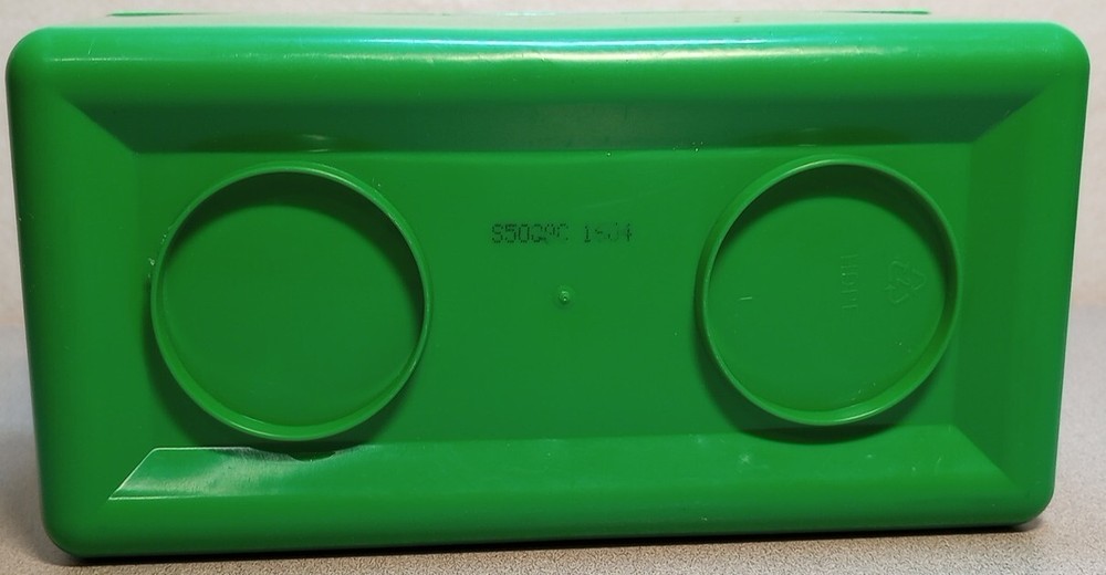Vintage Chubs Baby Wipes Lego Stackable Storage Container Green