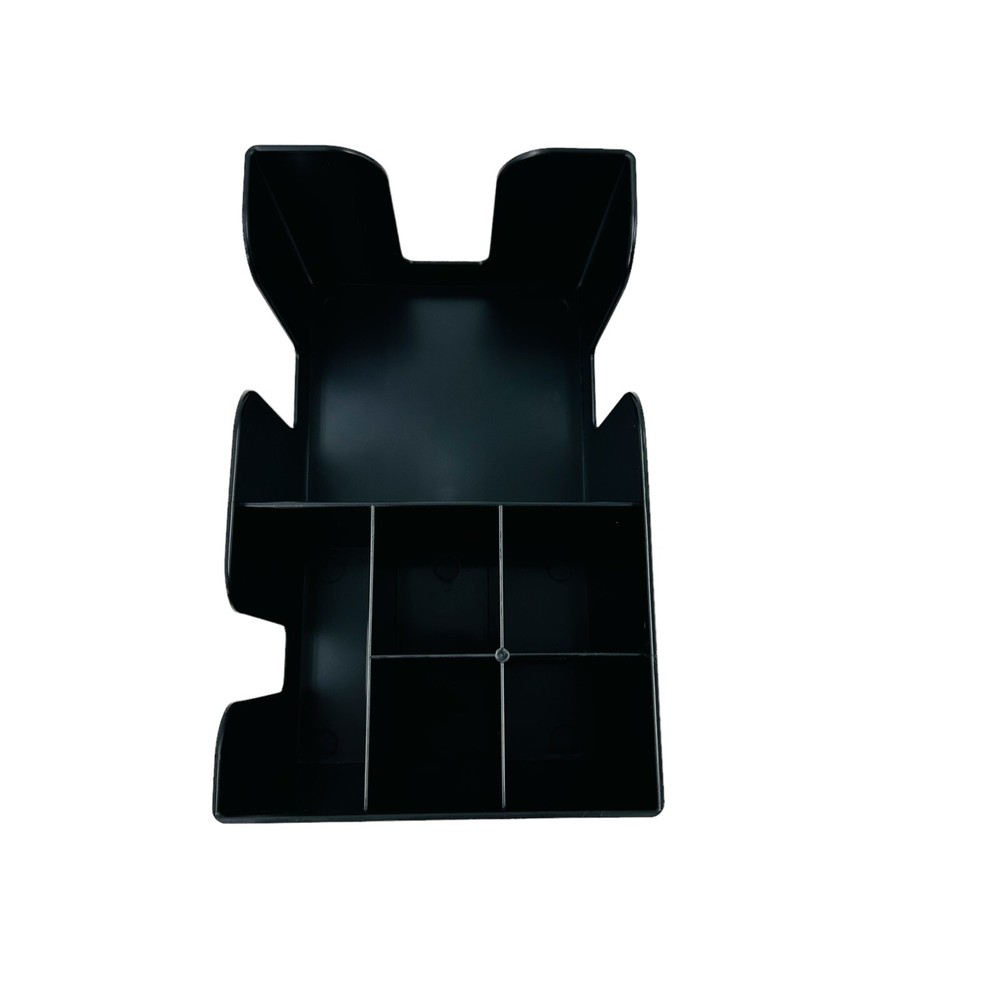Tablecraft Black Plastic Bar Caddy Organizer 6 Compartment