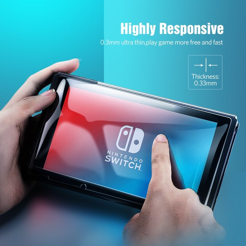 2PCS Tempered Glass Cover Screen Protector for Nintendo Switch Switch OLED Lite