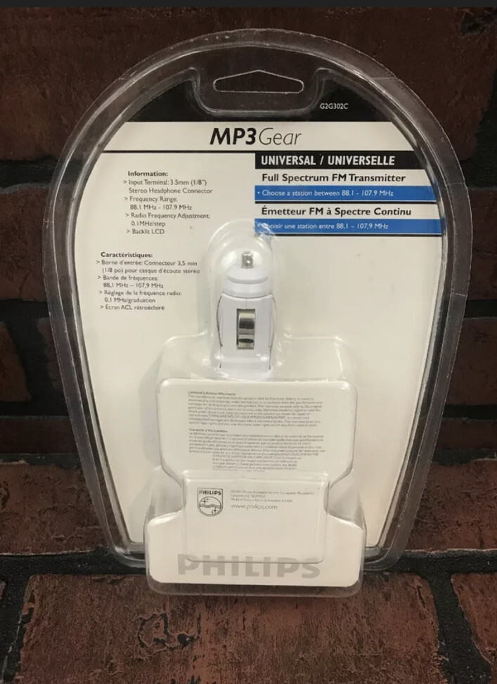 Philips MP3 Gear Full Spectrum FM Transmitter G2G302C