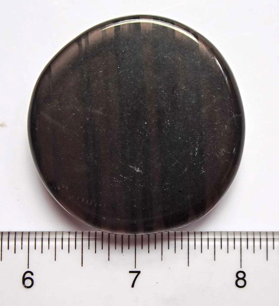 Banded Obsidian Palmstone - Russia sc649e