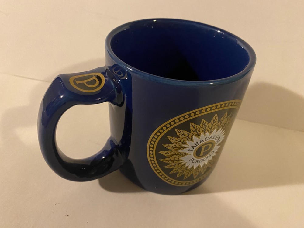 Tabacalera Perdomo Cigars Coffee Mug with Cigar Rest on Handle