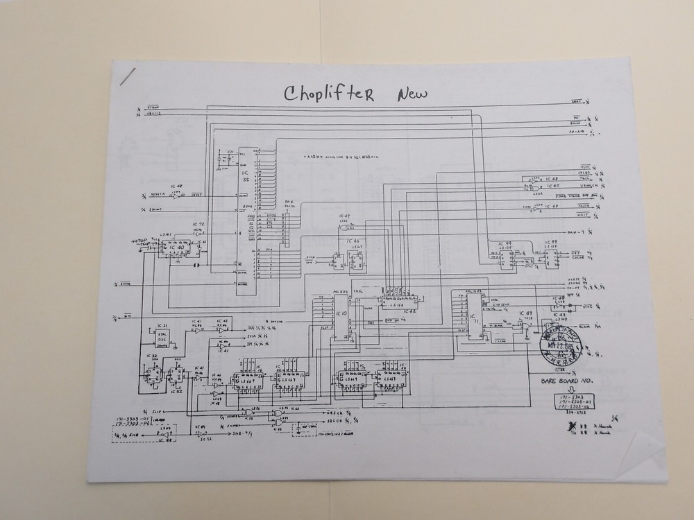 Sega- Choplifter-  Schematics (10 pages)