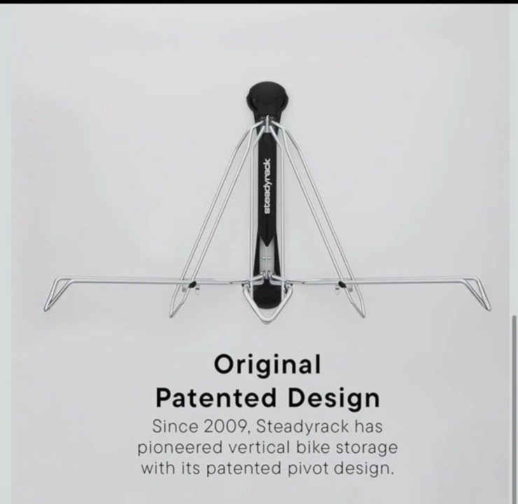 Steadyrack Classic Wall Mount Bike Rack - Black New