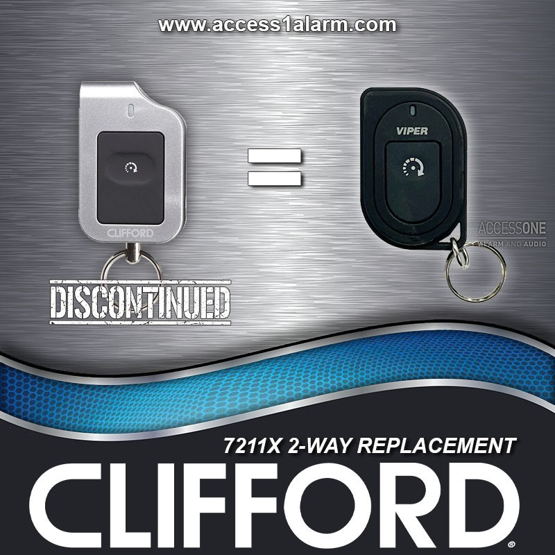 Viper 7211V Replacement Remote Control For Discontinued Clifford 7211X 2-Way LED