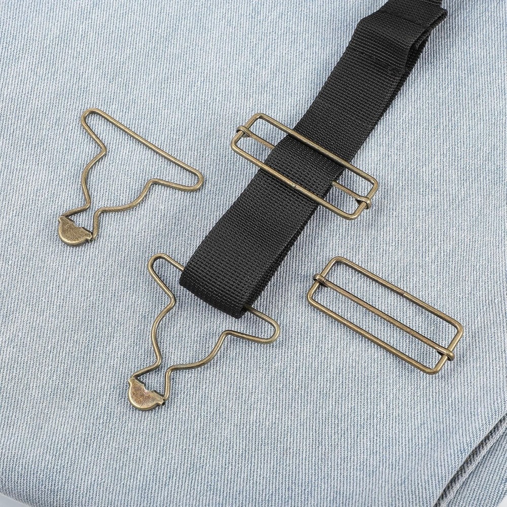 Lusofie 2 Inch Overall Buckle 10 Pair Replacement Adjustable Clasp Hardware