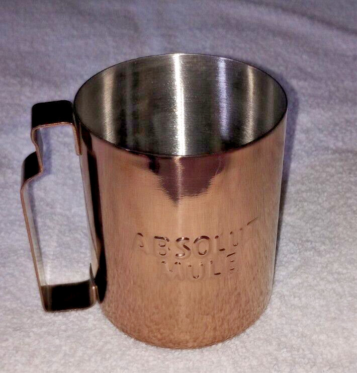 Absolut Vodka - "Absolut Mule" - Copper Clad Barware Mule Mug NEW
