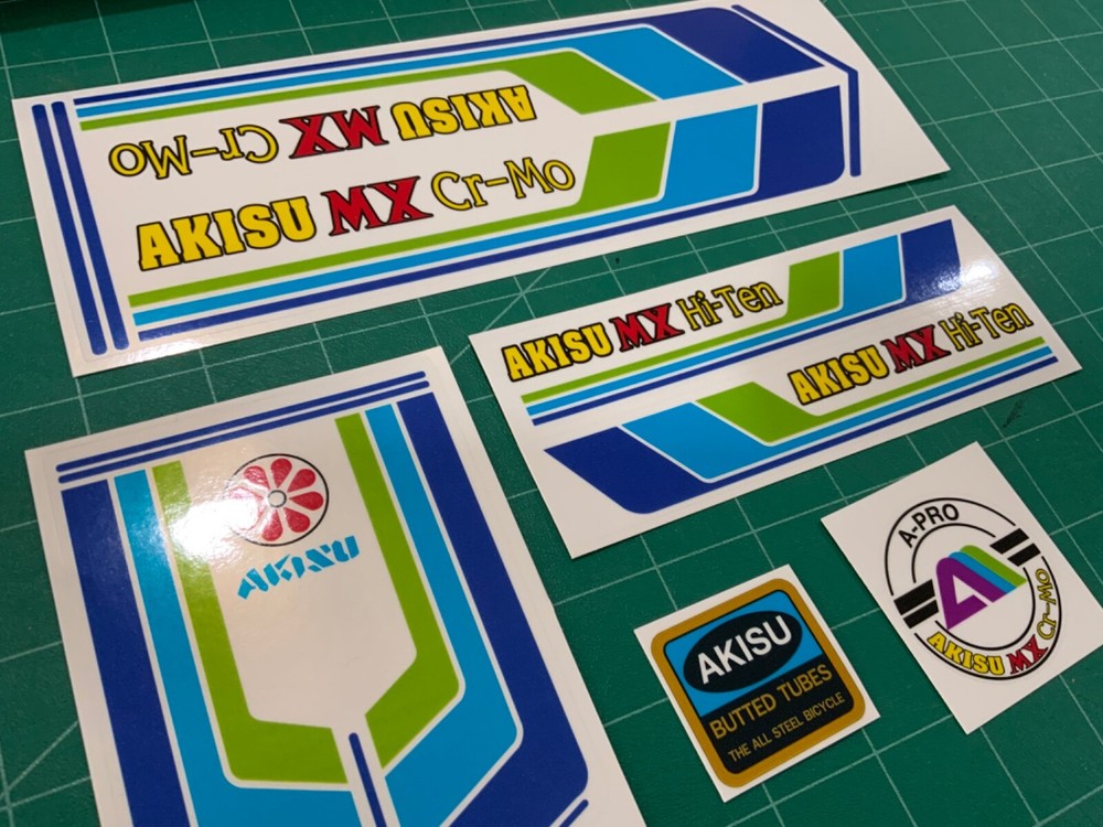 Akisu MX Bmx sticker decals