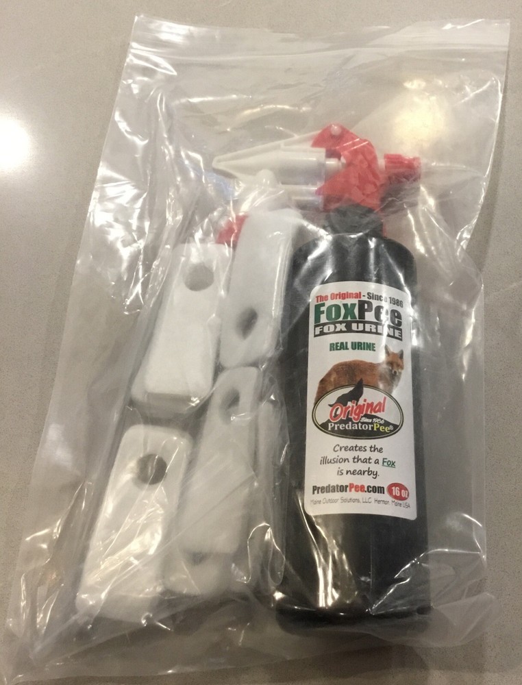 PredatorPee Original Fox 16oz Spray Bottle Combo with ScentTags