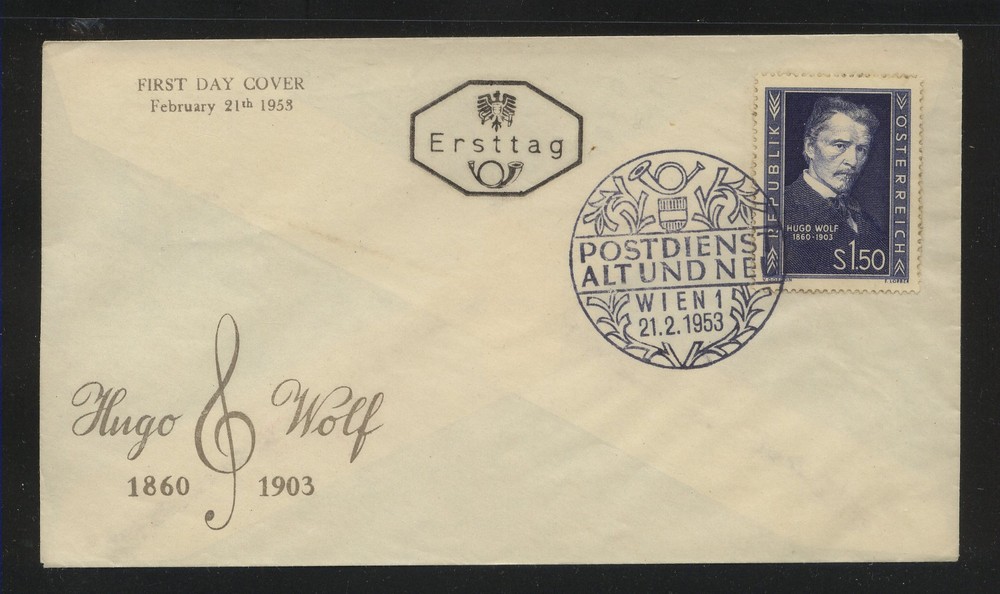 Austria   587  on  cachet  cover  first day          KL0212