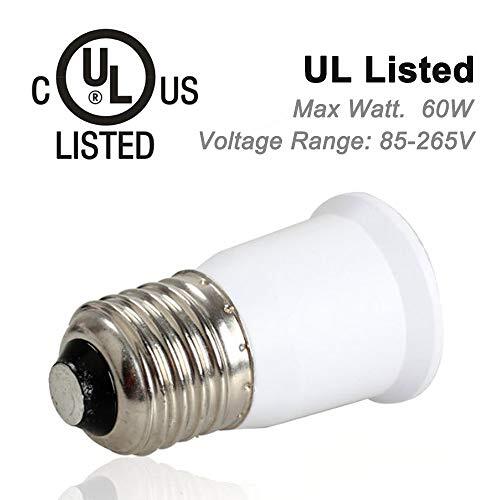 (12-Pack) SpiritLED E26 to E26 Socket Extender,E26/E27 to E26/E27 Lamp Holder