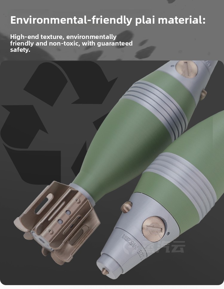 WWII US M49 Mortar Shell Model 3D Printed Highly Detailed
