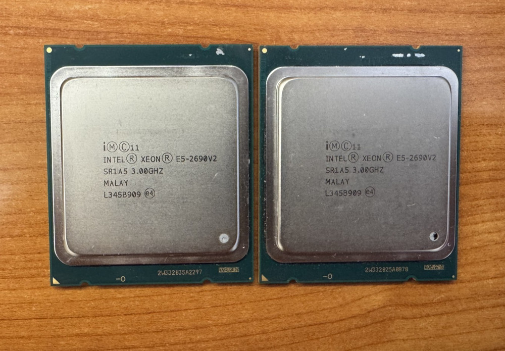 Matched pair Intel Xeon E5-2690 V2 E5-2690V2 SR1A5 3.0GHz 10-Core LGA2011 CPU