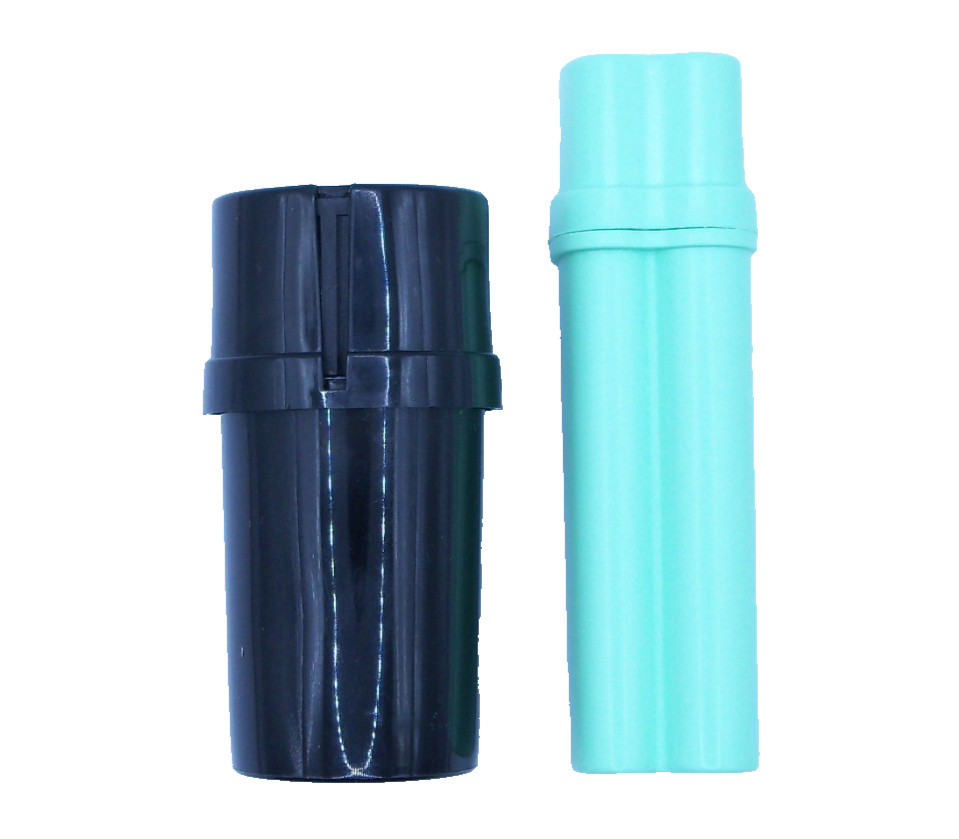 Pre-roll cigarette case and tobacco grinder container (Green)