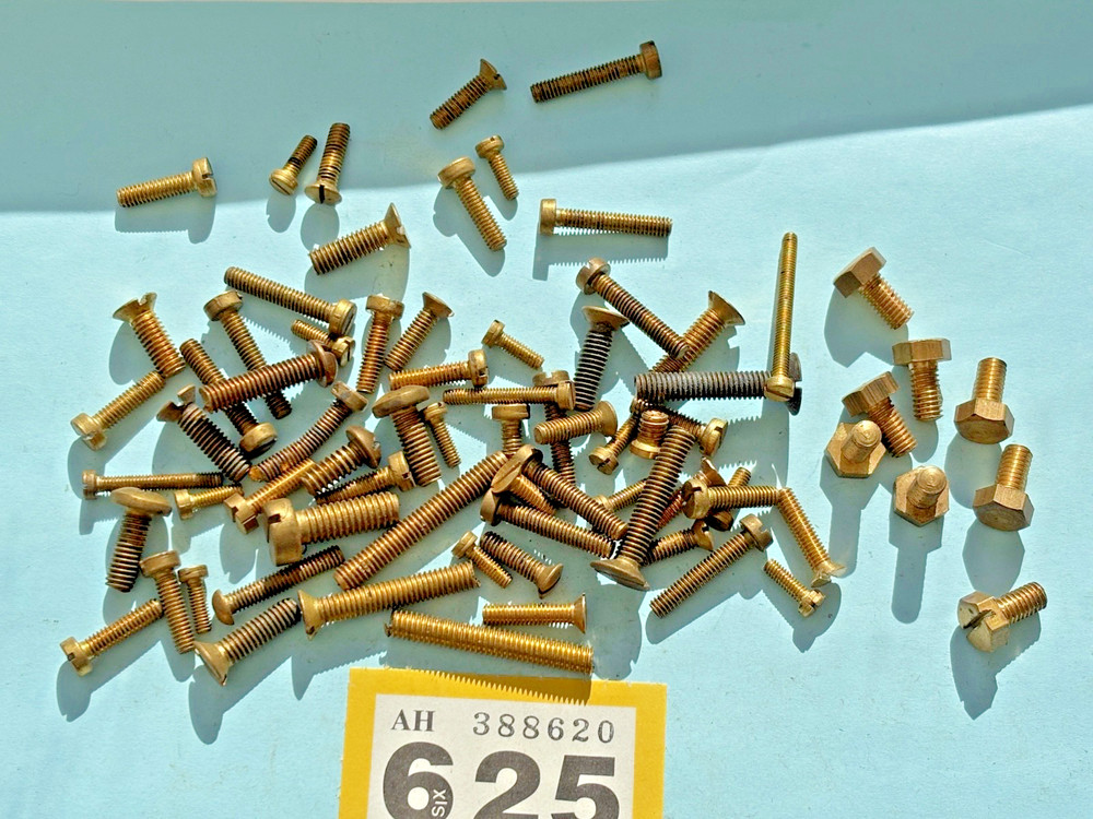 Clock  brass Screws Bolts BA  mix size model engineer steam engine Clock Maker