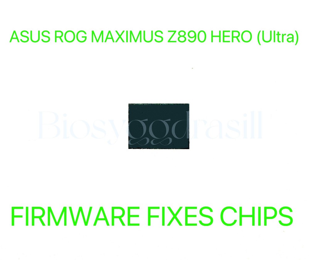 ASUS ROG MAXIMUS Z890 HERO, ADMIN NO PASSWORD FIRMWARE FIXES CHIP BIOS CHIP