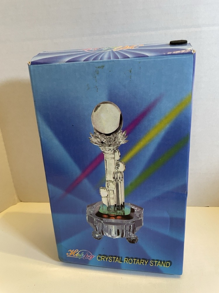 Crystal Display Rotary Slide Show Multi-light Base - NEW