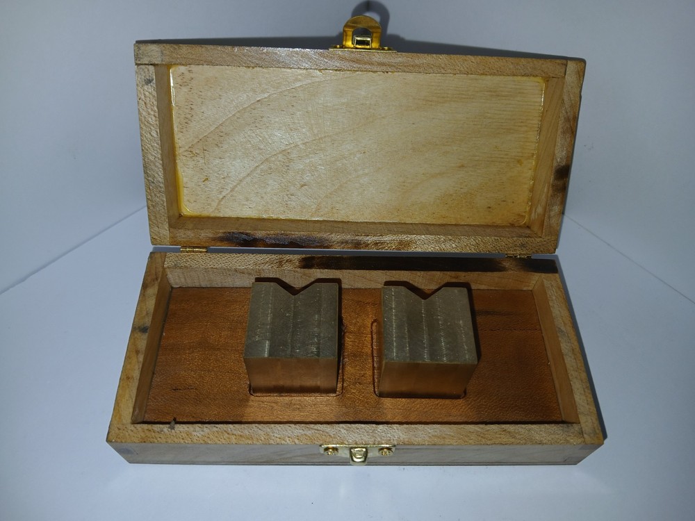 Mini Brass V Block Set/Vise Workholding