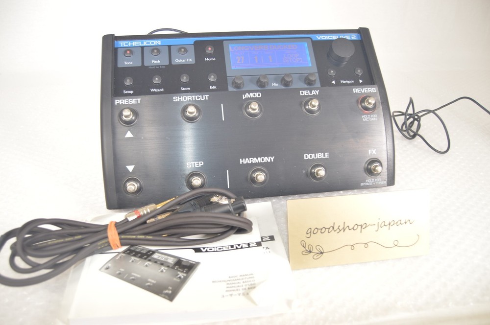 TC-Helicon VoiceLive 2 Vocal Multi-Effects Processor Pedal Effector W/ Manual