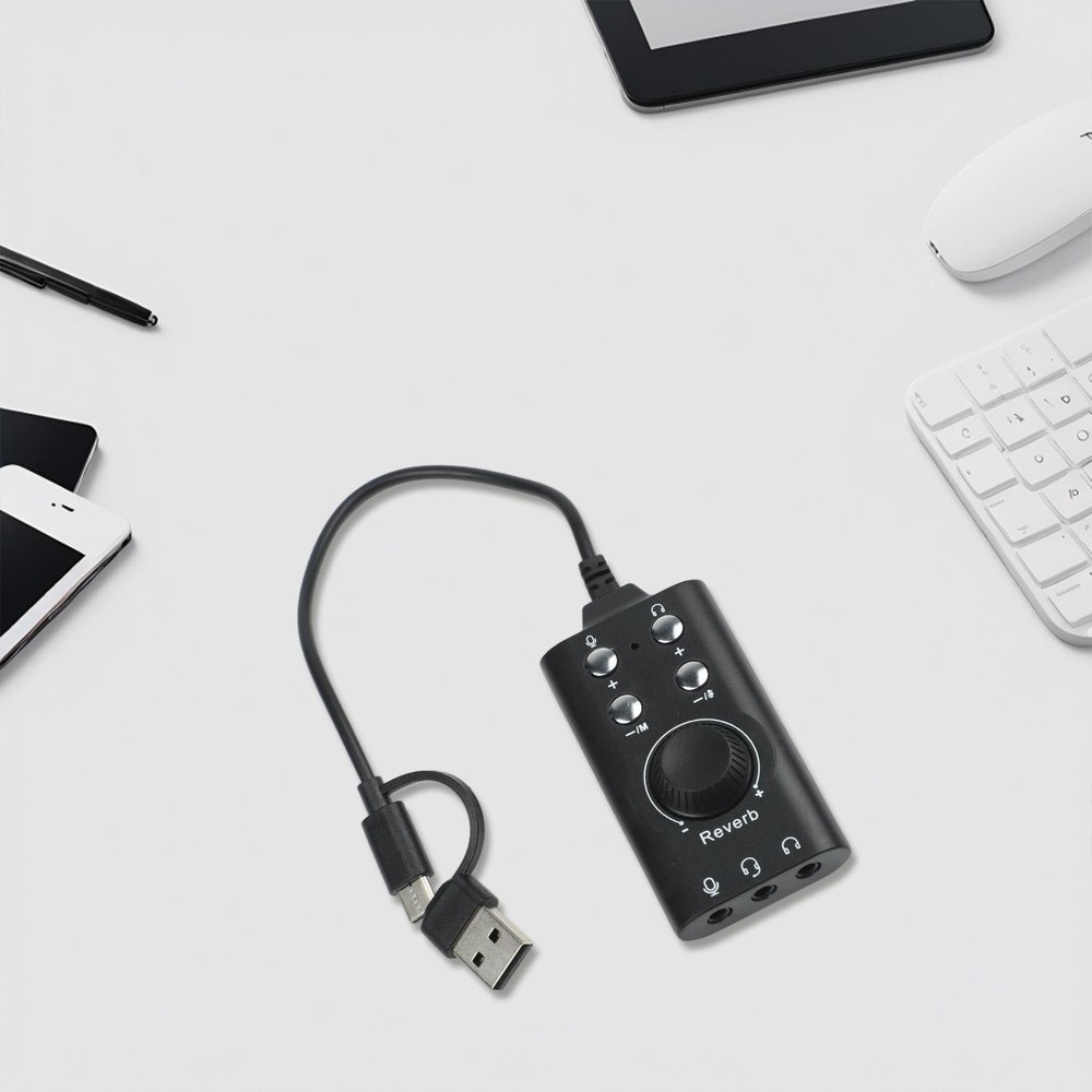 USB USB C Adapter for 3 5mm Audio with Built in Volume Control Feature