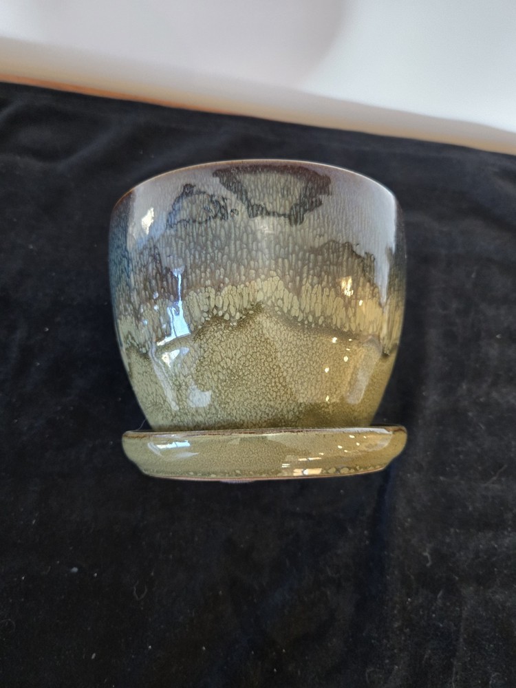green glazed planter