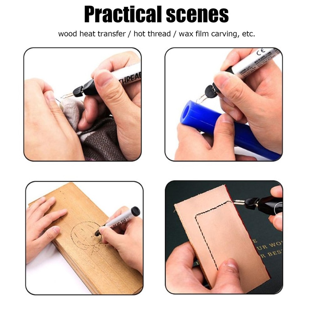 Thread BurnerBurning ToolWax Carving PenWoodcrafts Thread Burning Tool Trims ...