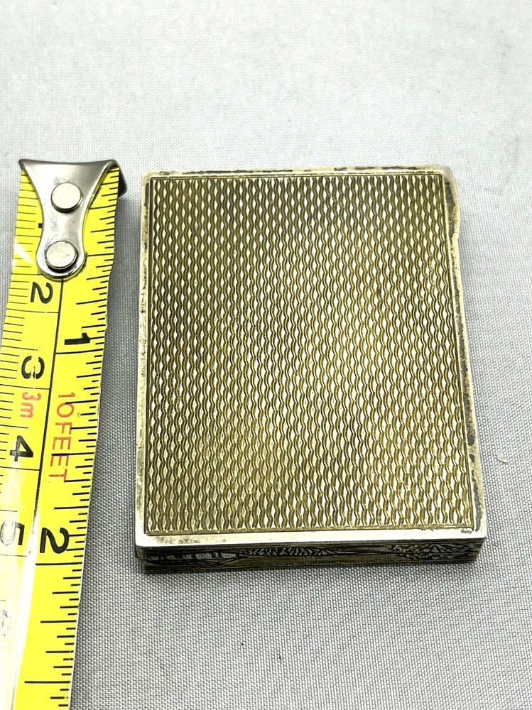 Antique Sterling Silver Made In Austria Trinket Pill Box Case