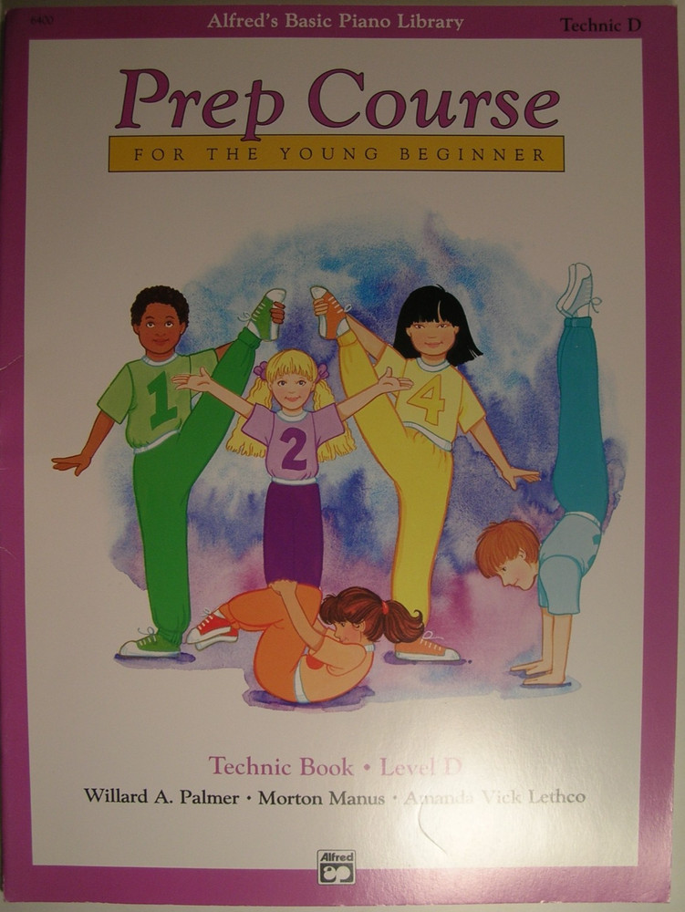 New Alfred's Basic Prep Course Young Beginner Piano Music Technic Book Level D