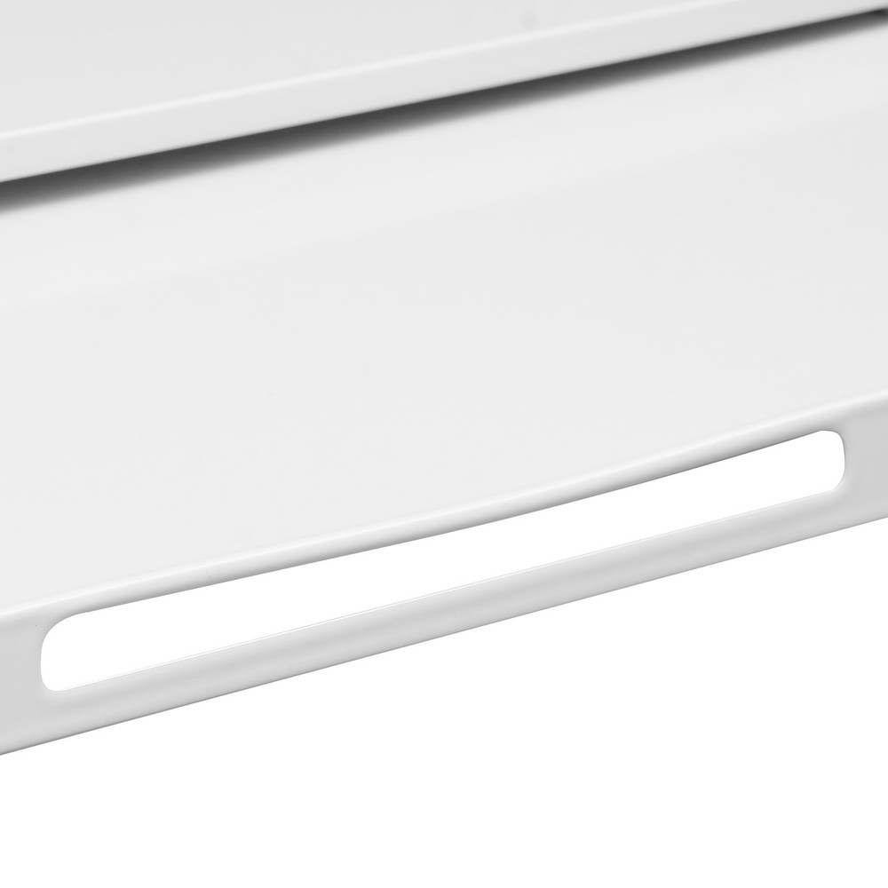 Microwave Stand with Pull-Out Shelf, Countertop Organizer for Compact Microwaves
